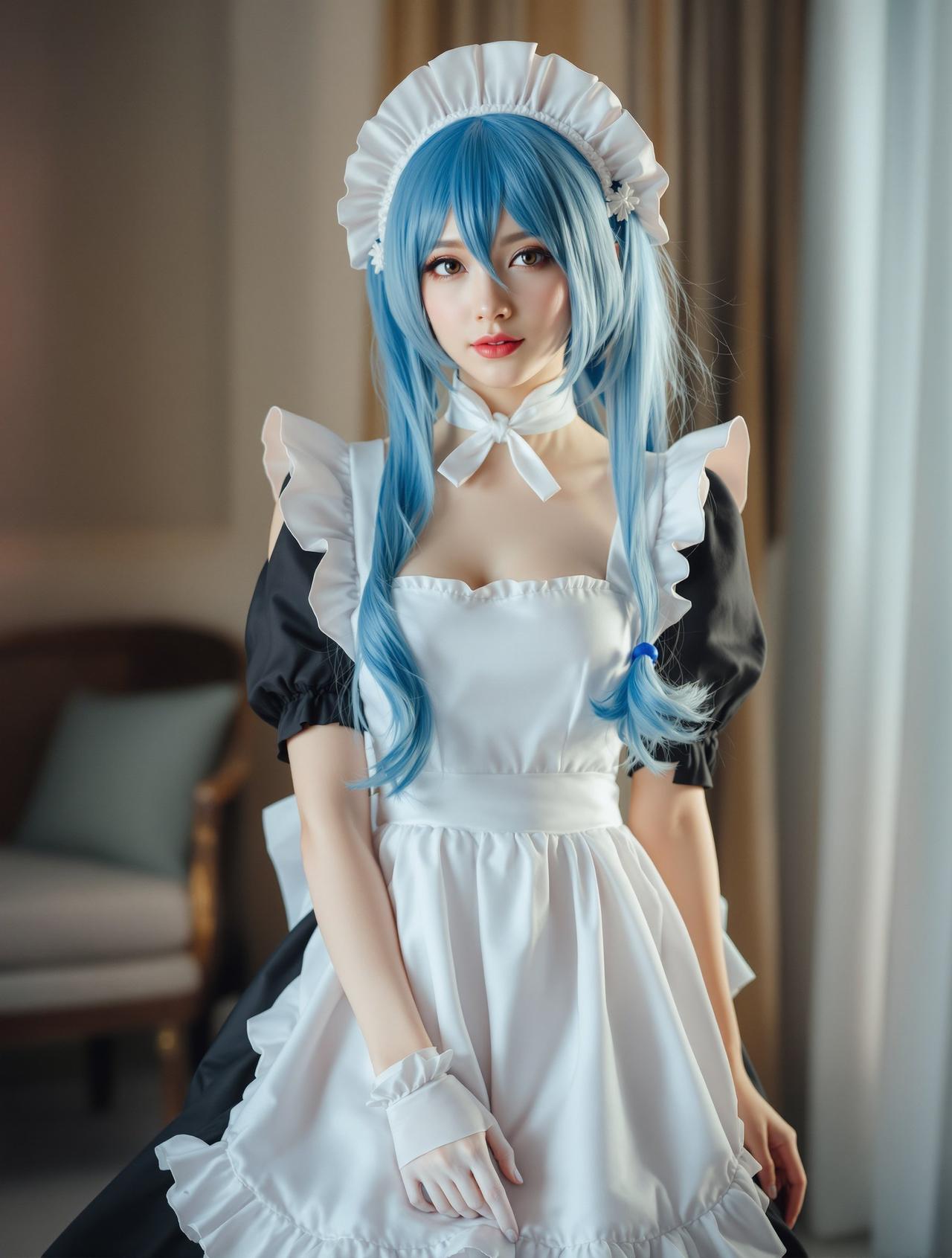 COSPLAY写真 - 雷姆女仆装 - 陈雨萱 - 私房tv